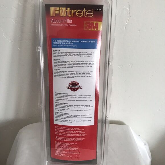 Filtrete 3M Eureka EF-6 HEPA Vacuum Filter Fits AirSpeed AS1000 Series Uprights - Picture 3 of 8
